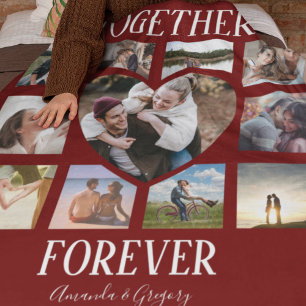 Couverture Polaire Design Ensemble pour toujours   Collage de photos 