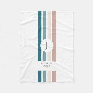 Couverture Polaire Design minimaliste aux couleurs pastel