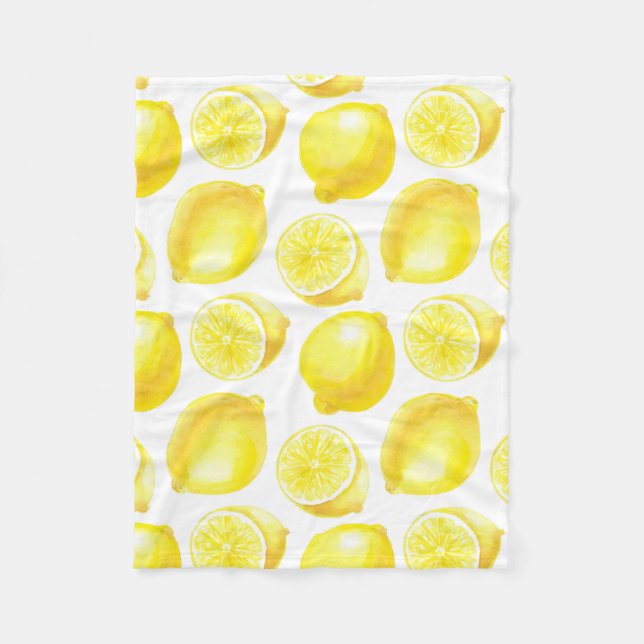 Couverture Polaire Design motif citron (Devant)