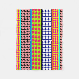 Couverture Polaire Design Motif moderne Boho Bohemian Stripes