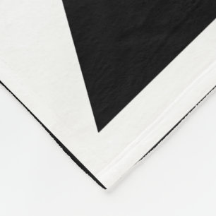 Couverture Polaire Design Motif Triangles noir&blanc
