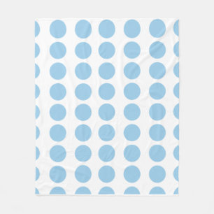 Couverture Polaire Design Pois bleu
