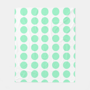 Couverture Polaire Design Pois vert