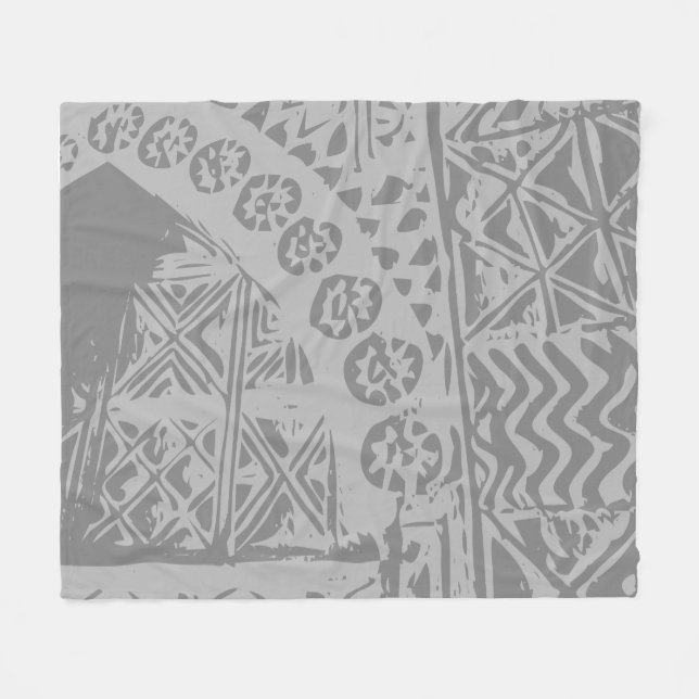 Couverture Polaire  Design Sables Géométriques  (Devant (Horizontal))