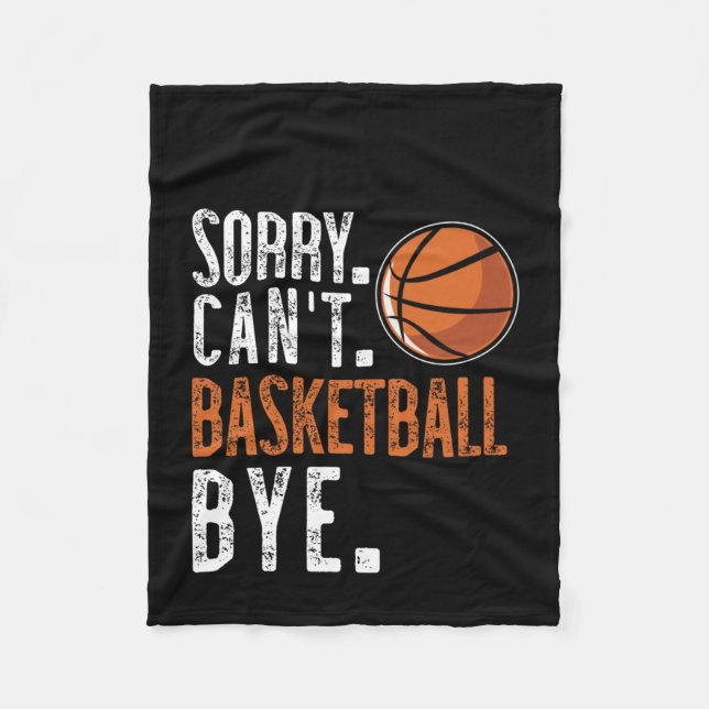 Couverture Polaire Désolé . Cant. Ballon de basket. Au revoir. 1 (Devant)