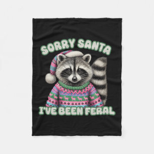 Couverture Polaire Désolé Père Noël J'ai été Feral Funny Noël S Rac