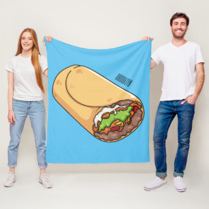Couverture Polaire dessin animé de Burrito