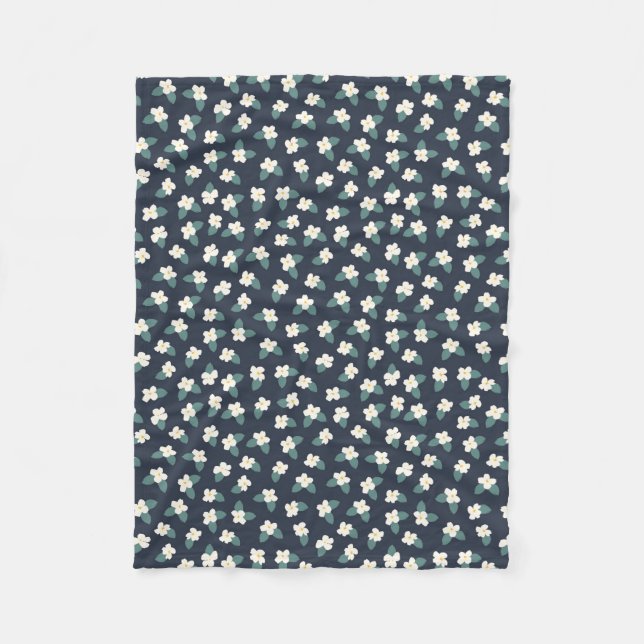 Couverture Polaire Dessin de fleurs (Devant)