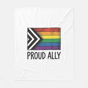 Couverture Polaire Dessin de T-Shirt Vectoriel Drapeau de Fierté Alli