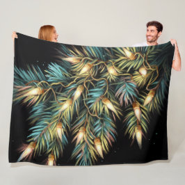 Couverture Polaire Dessin dur Pascal Chaîne de Noël Lumière