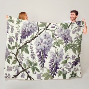 Couverture Polaire Dessin dur Pastel Purple Wisteria