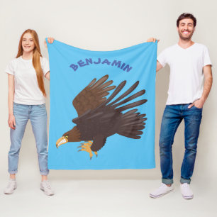 Couverture Polaire dessin humoristique d'aigle royal
