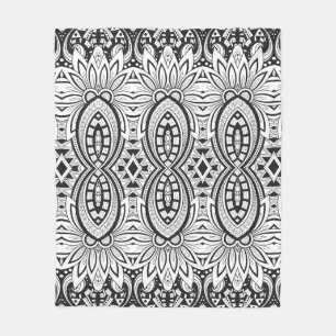 Couverture Polaire Dessin tribal inspiré
