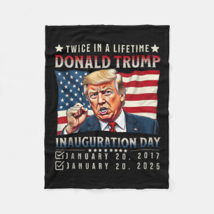 Couverture Polaire Deux Fois Dans L'Inauguration Du Président Trump D