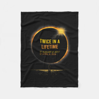 Couverture Polaire Deux Fois Dans Une Vie Total Éclipse Solaire Print