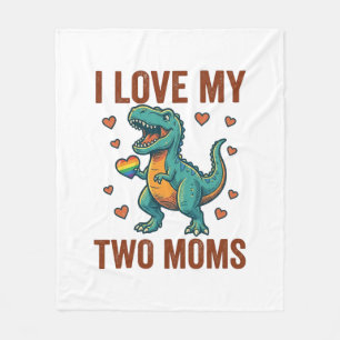 Couverture Polaire Deux mamans fières de la conception de T-Shirt vec