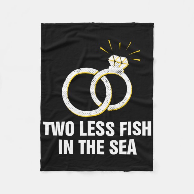 Couverture Polaire Deux Poissons de Moins Dans La Mer Pun de Mariage  (Devant)