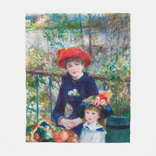Couverture Polaire Deux Soeurs - Renoir Impressionniste
