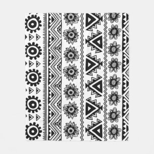 Couverture Polaire Deuxième ethnie tribale, motif sans coutures.