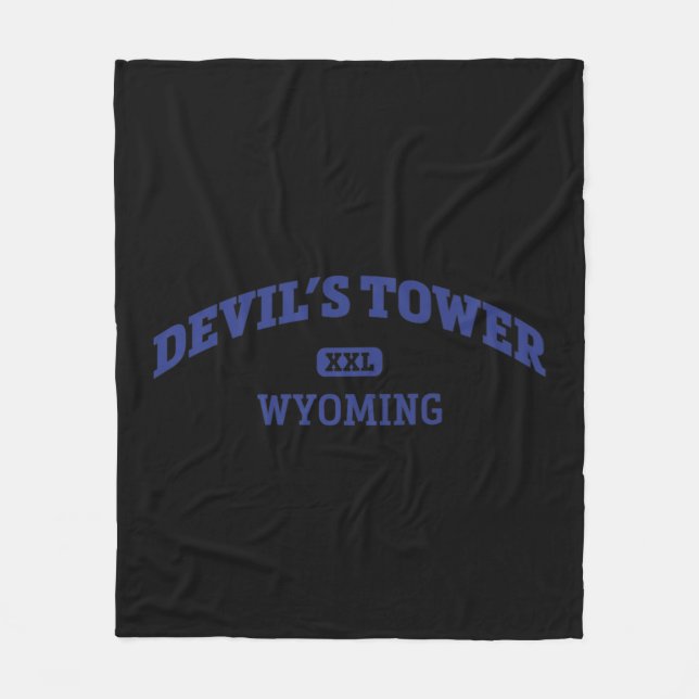 Couverture Polaire Devil's Tower College Style Rock Escalade Area Des (Devant)