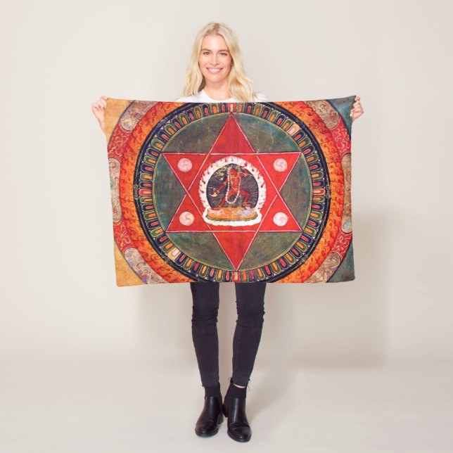 Couverture Polaire Diagramme cosmique Mandala pour la méditation (En situation)
