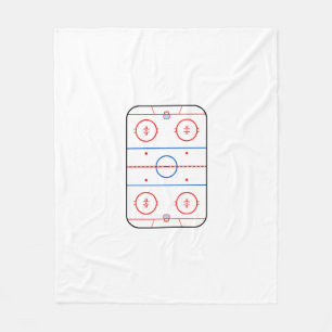 Couverture Polaire Diagramme de patinoire Hockey Style de jeu