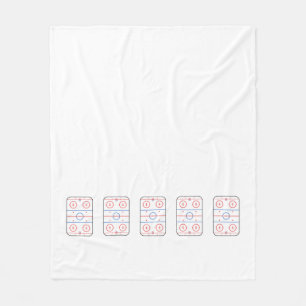 Couverture Polaire Diagramme de patinoire Hockey Style de jeu