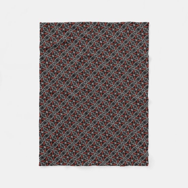 Couverture Polaire Diamant tribal (Devant)