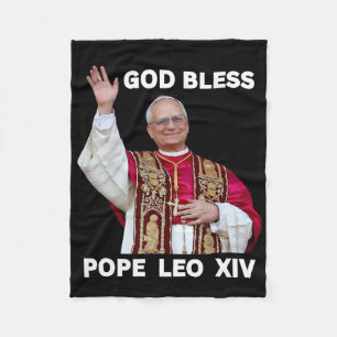 Couverture Polaire Dieu Béni Nouveau Pape Léon Xiv Église catholique