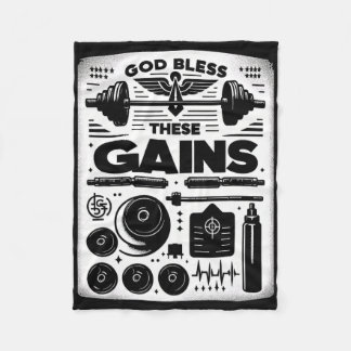 Couverture Polaire Dieu Bénit Ces Gains Muscle Bodybuilding —