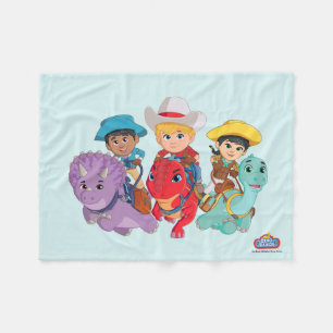 Couverture Polaire Dino Ranch Friends Design
