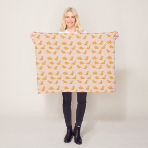 Couverture Polaire Dinosaur Poulet Nugget Douce Poussiéreuse Blush En