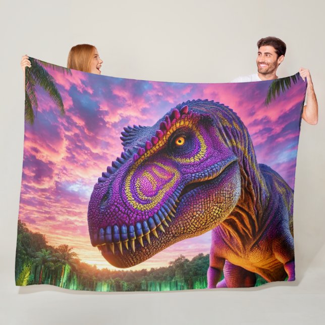 Couverture Polaire Dinosaure (En situation)