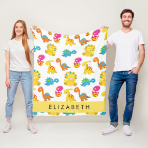 Couverture Polaire Dinosaures Mignons, Motif Des Dinosaures, Votre No