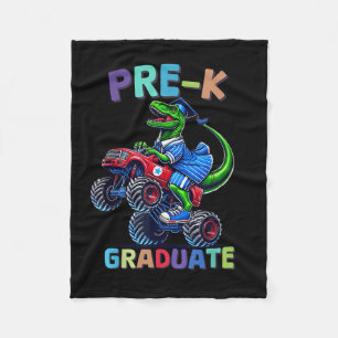 Couverture Polaire Diplômé de pré-maternelle camion monstre dinosaure