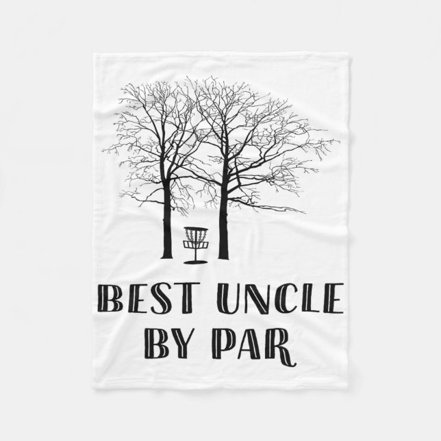 Couverture Polaire Disc Golf Uncle - Meilleur oncle au par  (Devant)