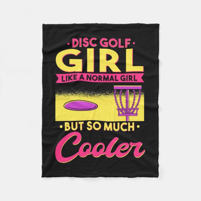 Couverture Polaire Disk Golf est Cool (Devant)