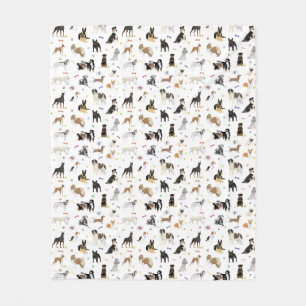 Couverture Polaire Divers Motifs de chiens