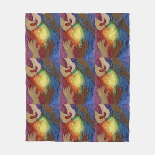 Couverture Polaire Diversité, Équité, Inclusion Fleece Jetez la couve (Devant)