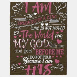 Couverture Polaire Do Not Fear" Religious Fleece Blanket