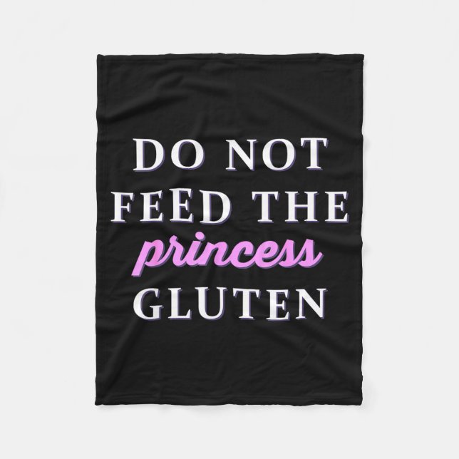 Couverture Polaire Do Not Feed The Princess Gluten  (Devant)