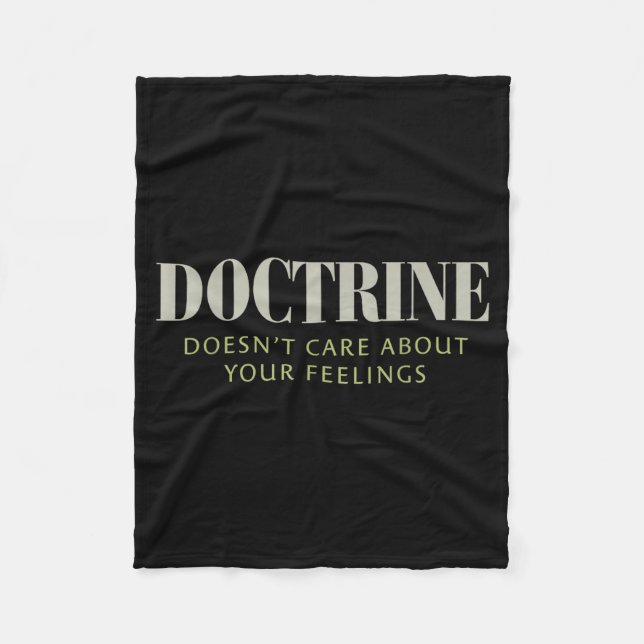 Couverture Polaire Doctrine Doesn't Care About Your Feelings Christia (Devant)