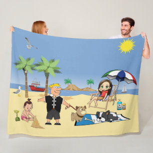 Couverture Polaire Doggone Beach