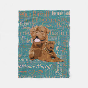 Couverture Polaire Dogue de Bordeaux - mastiff français