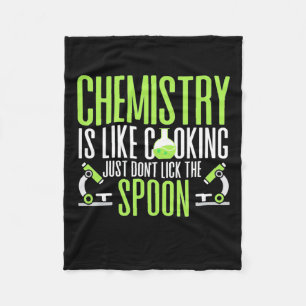 Couverture Polaire Don de scientifique La chimie est comme la Cuisi