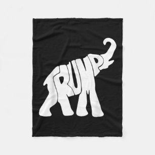 Couverture Polaire Donald Trump Eléphant Républicain Trump Supporter