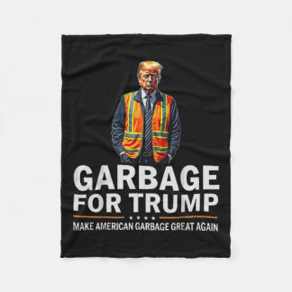 Couverture Polaire Donald Trump Garbyge Orange Reflex Safety Vest