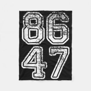 Couverture Polaire Donald Trump Impeach 47 8647 Anti-Trump