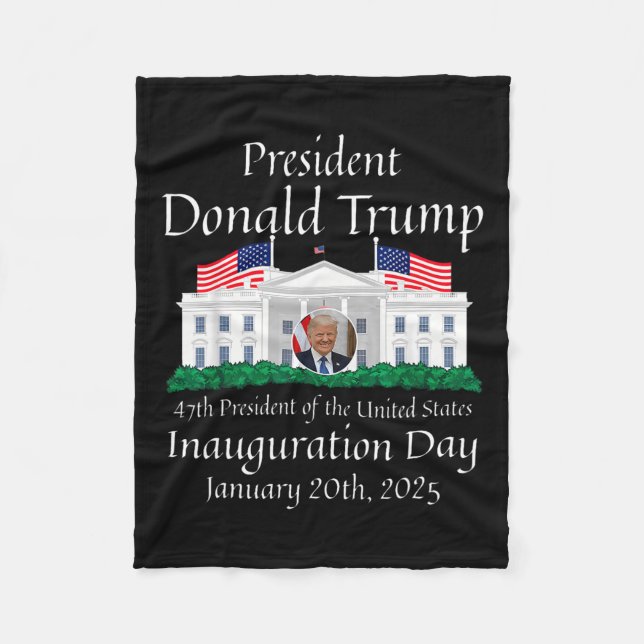 Couverture Polaire Donald Trump Jour de l'investiture 2025 47e présid (Devant)