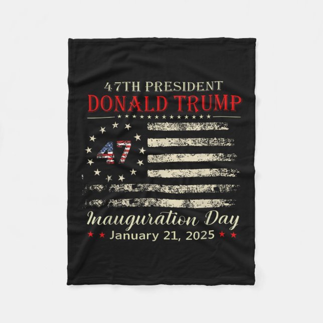 Couverture Polaire Donald Trump Jour de l'investiture du président 20 (Devant)